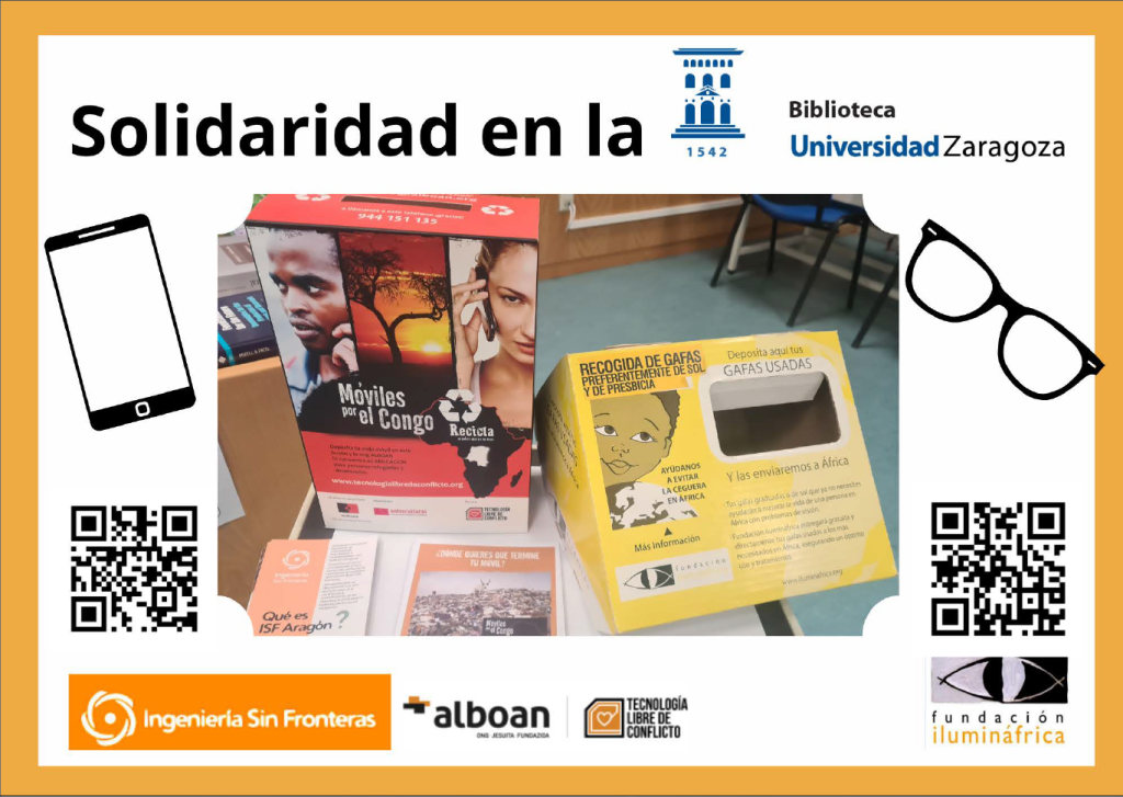 Recogida solidaria de gafas y móviles