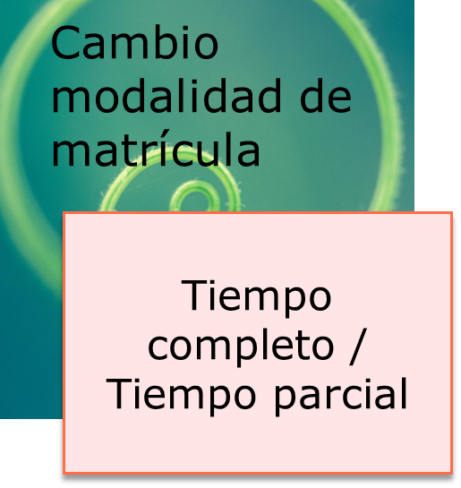 Cambio modalidad de matrícula