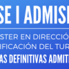 Listas definitivas de admisión Máster