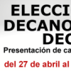 Elecciones a Decano