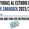 Ayudas al estudio Universidad de Zaragoza 2023/24