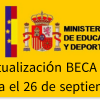 Actualización datos Beca MEC