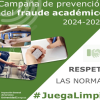Campaña de prevención del FRAUDE ACADÉMICO