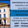 GAP - Admisión