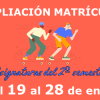 Apliación de matrícula