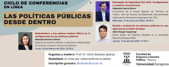 Ciclo de conferencias en línea: Las políticas públicas desde dentro