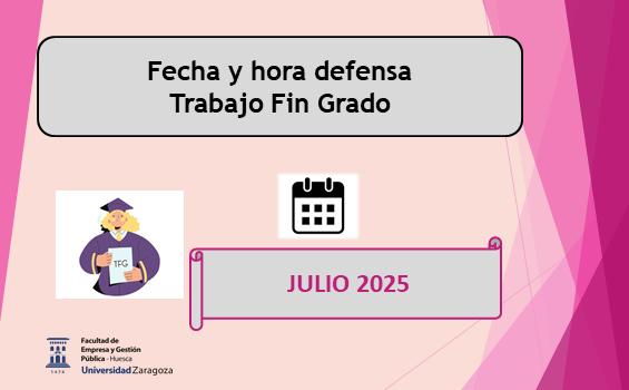Fecha y hora defensa TFG . Provisional
