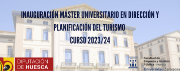 Inauguración Máster Universitario en Dirección y Planificación del Turismo 2023/24
